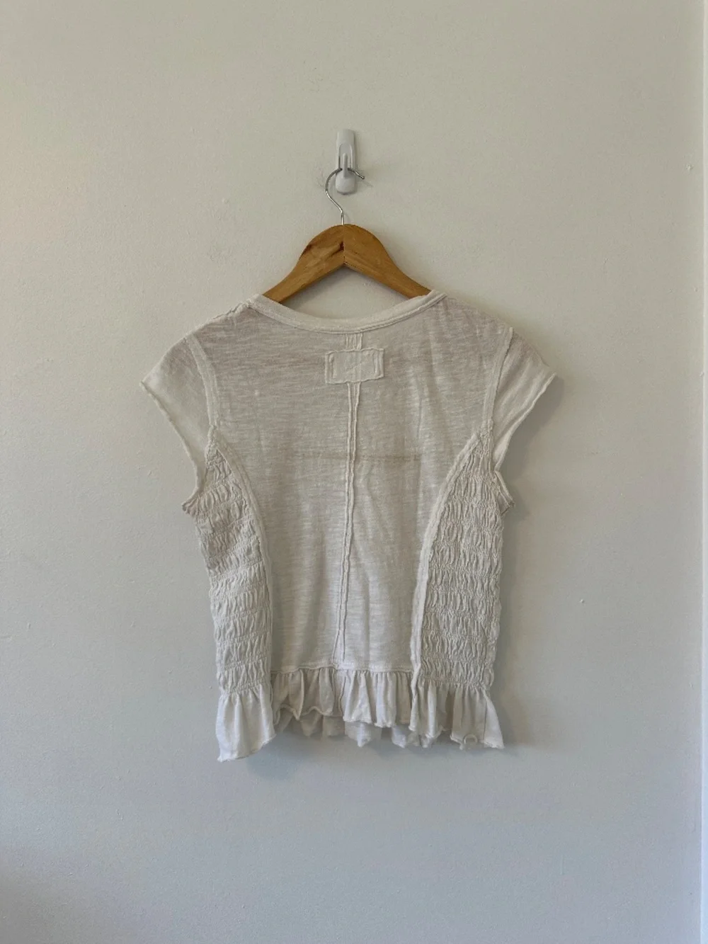 Free People x We The Free Sylvie Tee in Ivory | Size Large - Picture 5 of 12